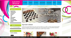 Desktop Screenshot of ajandekotletek.co.hu
